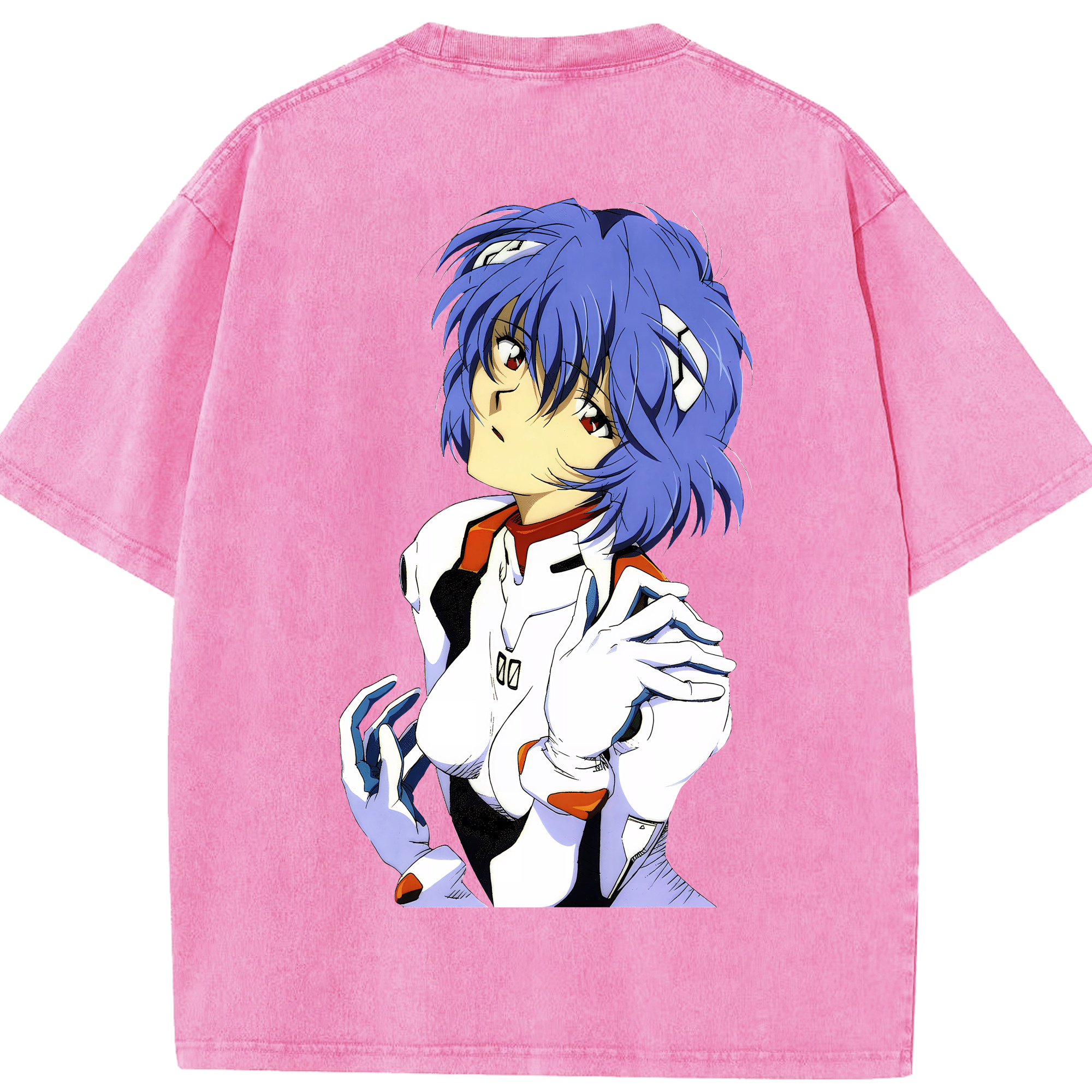（画像用） EVA 新世紀エヴァンゲリオン 綿100% ヴィンテージ風 半袖Tシャツ（背面プリント）